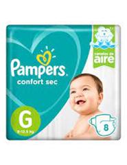 PAMPERS CONFORT SEC PANAL G 8UN REGULAR PACK