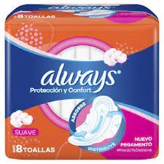 TOALLAS ALWAYS PROTE.CONFORT SUAVE