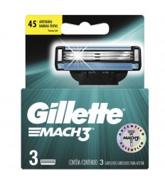 GILLETTE MACH3+ REPUESTO P/AFEITAR 3UN