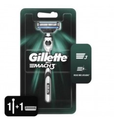 GILLETTE MACH3+ MAQ. P/AFEITAR +1 REPUESTO P/AF