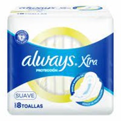 ALWAYS XTRA PROT. SUAVE TOALLAS FEMENINAS