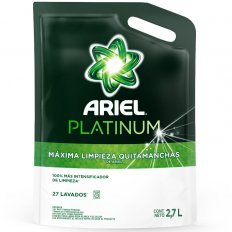 ARIEL PLATUNUM LIQ. P/LAV. ROPA D. PACK 2.7L
