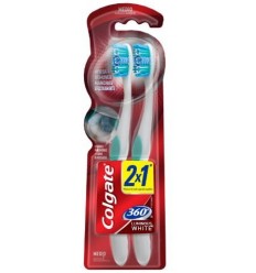 COLGATE 360 WHITE CEP.DENT.MEDIO