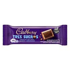 CADBURY T.SUENOS CHOCOL.C/LECHE+BCO.+SEMIA 25G