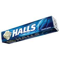 CARAM.HALLS MENTHOL 25.2G
