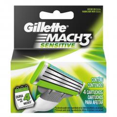 GILLETTE MACH3 SENSITIVE REPUESTO P/AFEIT. *4