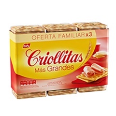 CRIOLLITAS MAS GRANDES GALLET. DE AGUA *3