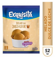 EXQUISITA PVO. P/PREP. HELADO SABOR D. LECHE 52G