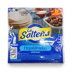 L. SALTENA TAPAS P/EMPANADAS HOJALDRADAS HORNO