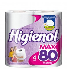HIGIENOL MAX PAP. HIGIEN. 80 METROS 4UN
