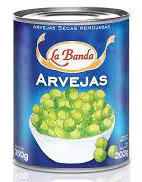 ARVEJAS L.BANDA SECAS REMOJADAS LATA 203G