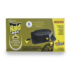 CEBO RAID MAX EXTRERM.CUCARACHA *6 15.6G