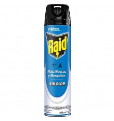 RAID M. M. MOSQ. SIN OLOR INSECT. AEROSOL 380CC