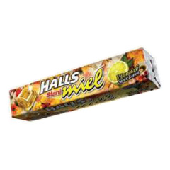CARAM. HALLS MIEL C/LIMON