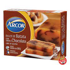 DULCE ARCOR BATATA C/CHOCOL.ESTUCHE 500G