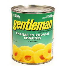 GENTLEMAN ANANA EN RODAJAS COMUNES 820G