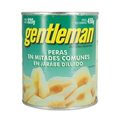 GENTLEMAN PERAS EN MITADES COMUNES 820G