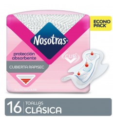 NOSOTRAS NORMAL CLASICA SUAVE TOALLA FEMEN. 16UN