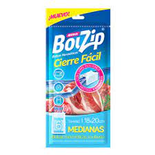 BOLSAS BOLZIP CIERRE FACIL MEDIANAS 6UN