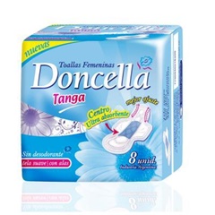 T.FEM.DONCELLA TANGA T.SUAVE C/ALAS 8UN