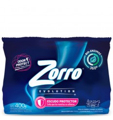 ZORRO EVOLUT. ESCUDO PROT. PVO. P/LAV. ROPA 400G