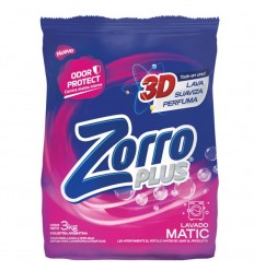 ZORRO PLUS JABON EN PVO. LAVADO MATIC