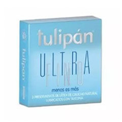 TULIPAN ULTRA FINO PRESERVATIVOS LISOS DE LATEX