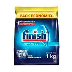 FINISH DET. EN POLVO P/MAQ. LAVAVAJILLA BOLSA