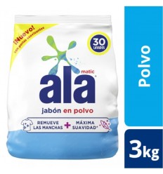 ALA MATIC JABON PVO. BAJA ESPUMA 3KG
