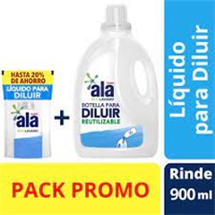 ALA JABON LIQUIDO P/DILUIR D. PACK + BOTELLA REU