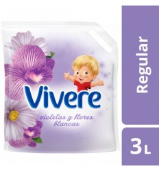 VIVERE SUAVIZ. P/ROPA VIOLETAS Y F. BLANCAS D. P