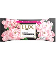 LUX JABON TOCADOR ROSAS FRANCESAS 3*125G