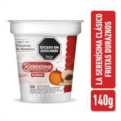 L.SERENISIMA CLAS.YOG.DURAZNO POTE