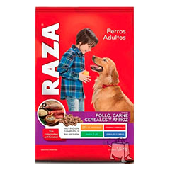 RAZA PERROS POLLO-CARNE-CAREAL-ARROZ 1.5KG