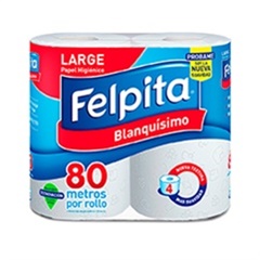 FELPITA PAPEL HIGIENICO BLANQUIS. 80 MTS.