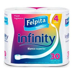 P.HIG.FELPITA PURA CARIC.DOB.HOJA 30M. 4UN