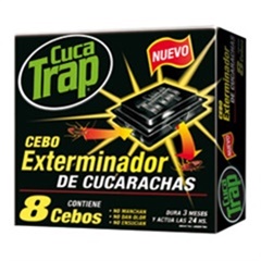 CEBO CUCATRAP EXTERM.CUCARACHA 8UN