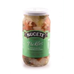 PICKLES NUCETE VINAGRE FRASCO 330G