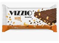 VIZZIO CHOCOLATE C/LECHE Y MANI 35G