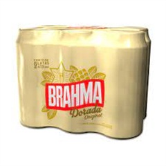 BRAHMA DORADA PACK CERVEZA LATA 6*473 CC