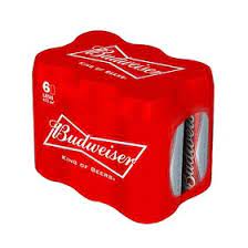 BUDWEISER CERVEZA LATA PACK 6*473CC