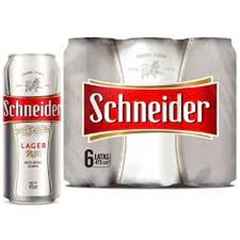 SCHNEIDER CERVEZA LATA PACK 6*473CC