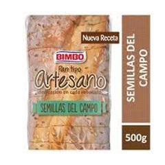 BIMBO PAN TIPO ARTESANO SEMILLAS DE CAMPO 500G