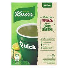 KNORR QUICK SOPA SOPA INST.ESPINACA 65G
