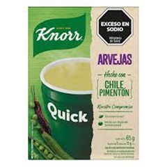 KNORR SOPA QUICK ARVEJAS*5