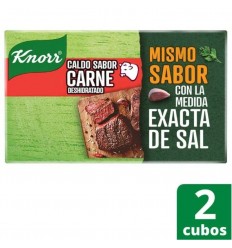 KNORR CALDO SABOR CARNE 2 CUBOS