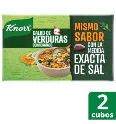 KNORR CALDO DE VERDURAS EN CUBITOS *2