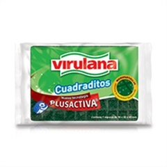 VIRULANA CUADRADITOS PLUSACTIVA ESPONJA 90*65*45