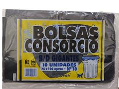 SONBUENAS BOLSAS CONSORCIO 75*100 PAQ. NEGRA 10U