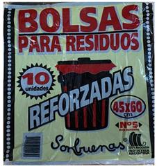SONBUENA BOLSA P/RESID. NEGRA PAQ. 45*60CM